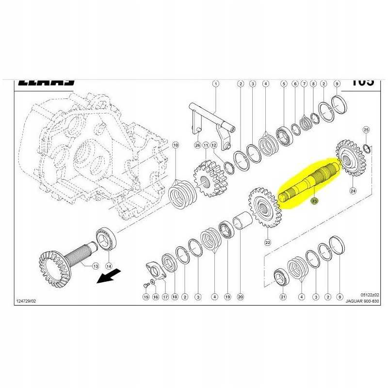 Claas Jaguar įsiurbimo pavaros velenas 09331550