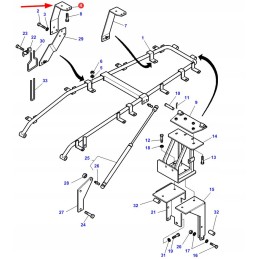 3782728m1 gaubto rėmo atrama
