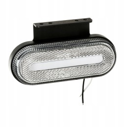 LED markerinė lempa 12v 24v 120x45mm e9 balta