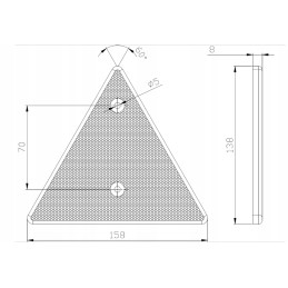 LED galinių žibintų komplektas 12v 24v, trikampis reflektorius