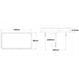 LED galinių žibintų komplektas 12v 24v, trikampis reflektorius