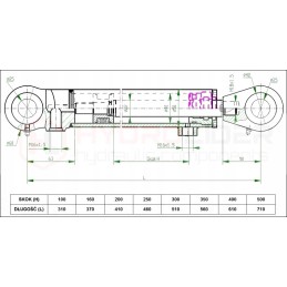 Hidraulinė pavara 40 22 200 u25 l 410 hidrolideris
