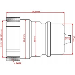 Greitųjų jungčių rinkinys, lizdas, euro kištukas, vidinis maitinimo šaltinis 3 8