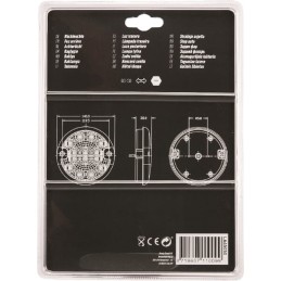 Apvalus LED galinis žibintas, 12 24v, fi 140mm