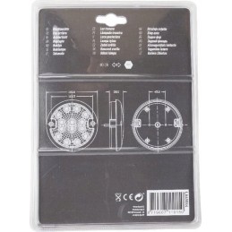 Apvalus LED galinis žibintas, 12 24v, fi 140mm