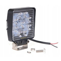 Plona darbinė lempa 27w 9x led potvynis 12v 24v