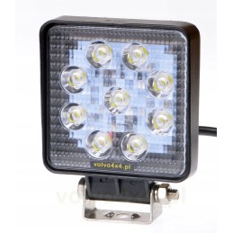 Plona darbinė lempa 27w 9x led potvynis 12v 24v