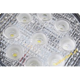 Plona darbinė lempa 27w 9x led potvynis 12v 24v