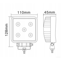 LED darbo lempa 15w 900lm išsklaidyta šviesa