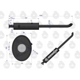 Apvalus duslintuvas 1500mm Zetor Ursus 70011423