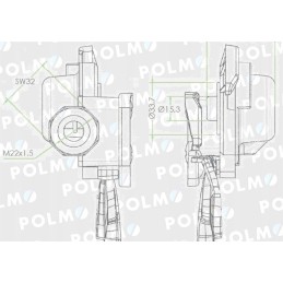 Oro vamzdžio jungtis su vožtuvu c 330 360 mi