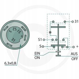 Deutz Fahr priekinės pavaros jungiklis 01177152