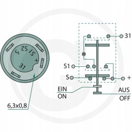 Deutz Fahr priekinės pavaros jungiklis 01177152