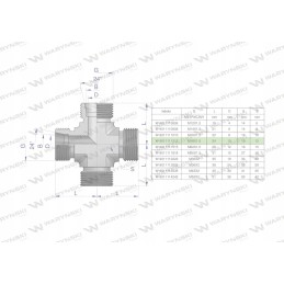 Metrinis hidraulinis skersinis bbbb m18x1 5 12l