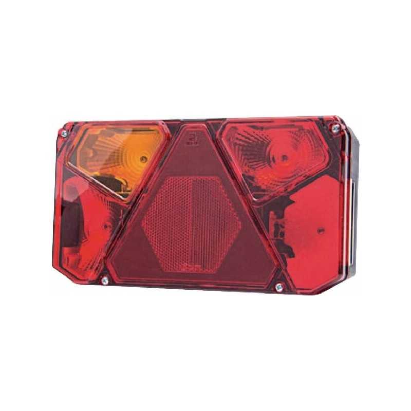 Stačiakampis kairysis kombinuotas galinis žibintas halogeninis 12v