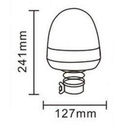 Blykstės lempos gaidys 16led 48w r65 10 lankstus stiebas