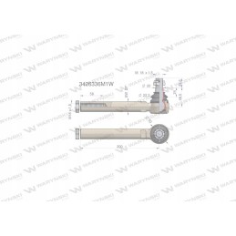 Vairo jungtis 200mm m18x1 5 3426336m1