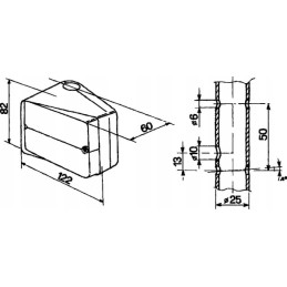 Kairysis posūkio ir stovėjimo žibintas cobo 03271000