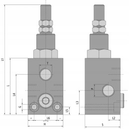 Hidraulinis perpildymo vožtuvas 1 2 70l 50 220bar