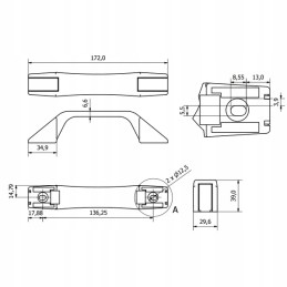 Plastikinė durų rankena CA0847001
