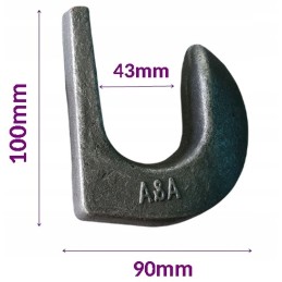 Krautuvo kaušo kablys suvirinimui į euro rėmą