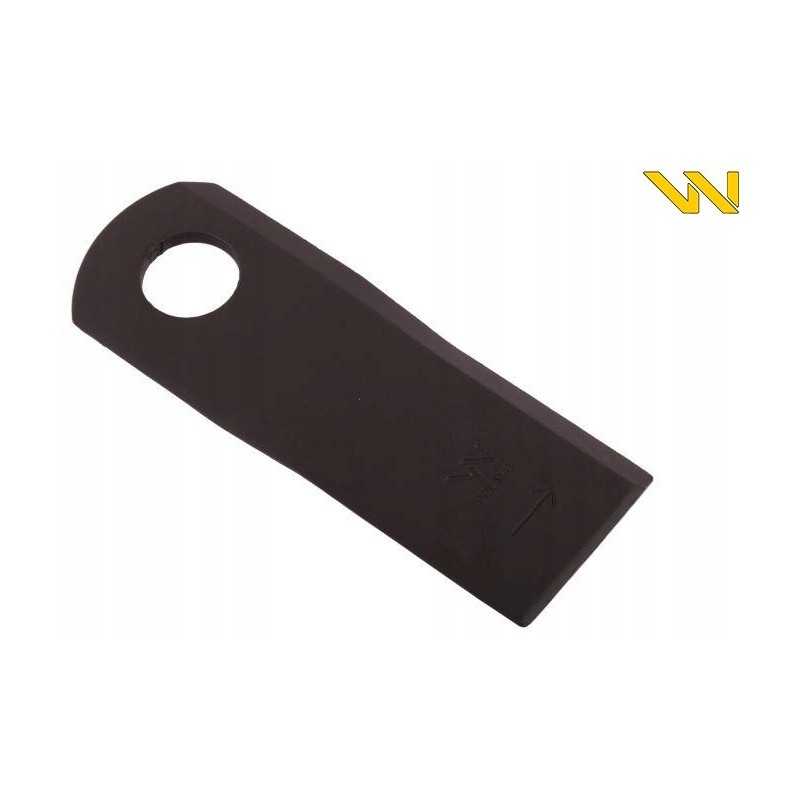 Kairysis vejapjovės peilis 129 5x48x4mm skylė 21 2 su