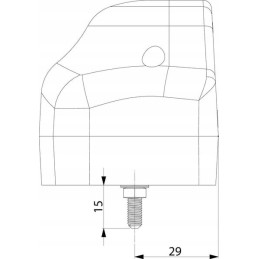 Valstybinio numerio apšvietimo lempa LA46001 g