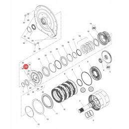 O žiedas massey ferguson 70923561 originalus