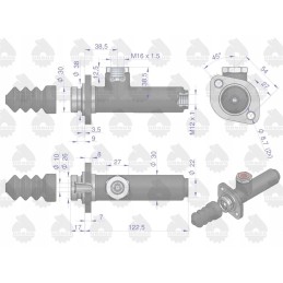 Trumpas stabdziu siurblys 80600076 c 360 385 originalus