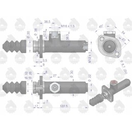 Trumpas stabdziu siurblys 80600076 c 360 385 originalus
