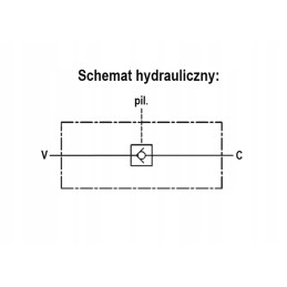 Hidraulinis atbulinis vožtuvas vbpsl 3 8 30l užraktas