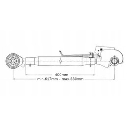 Viršutinė jungtis su tvirtinimo kabliu m 36, 3 kategorija