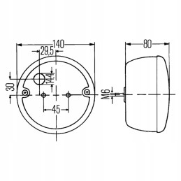Fendt g716900020090 hella galinis žibintas
