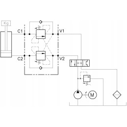 Hidraulinis vožtuvas percentrinis vbcd 3 8 de a lock