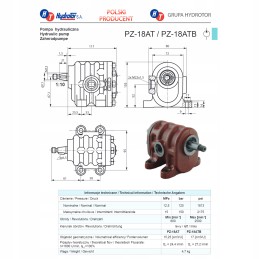 Ursus C 330 lifto hidraulinis siurblys, sustiprintas