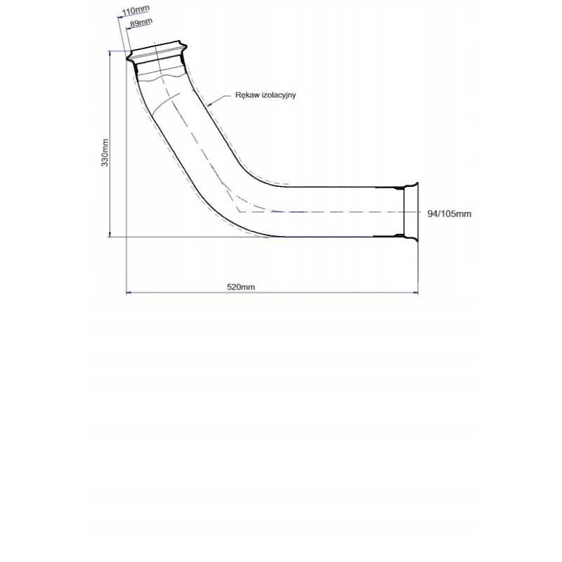 Duslintuvo alkūnė su šilumos izoliacija re175775 Andoria