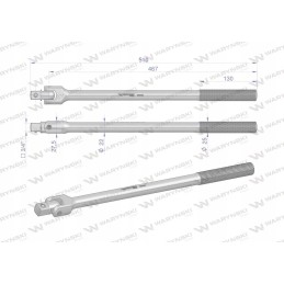 Šarnyrinis vairas 3 4 crv 480mm motogeneric