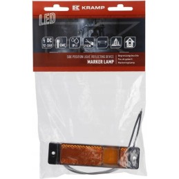 Stačiakampė LED markerinė lempa 12 24v su laidu