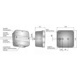 Wesem LT2 26600 Ursus Zetor Proxima galinis žibintas