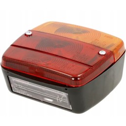 Kairysis kombinuotas galinis žibintas, kvadratinis, 12 24v