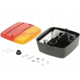 Kairysis kombinuotas galinis žibintas, kvadratinis, 12 24v