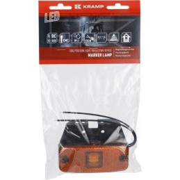 Stačiakampė LED markerinė lempa 12 24v su laidu