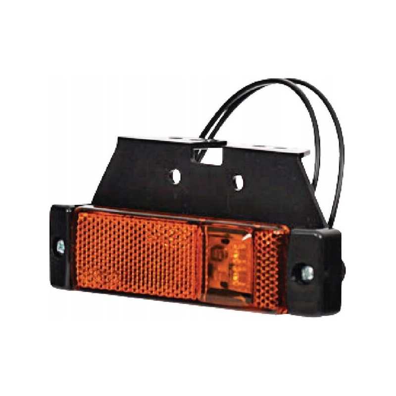 Stačiakampė LED markerinė lempa 12 24v su laidu