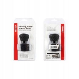 Universali vairo rankenėlė su rutuliniais guoliais, juoda