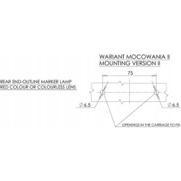Kairysis gabaritinis žibintas 12 24v LA30006