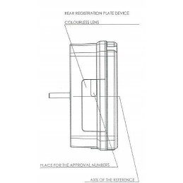 Stačiakampis halogeninis kombinuotas galinis žibintas 12