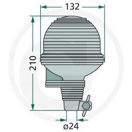 Gaidžio blykstės lempa 12v