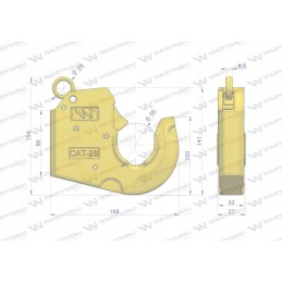 Greitai atleidžiamas kablio suvirinimo antgalis cat 2s light