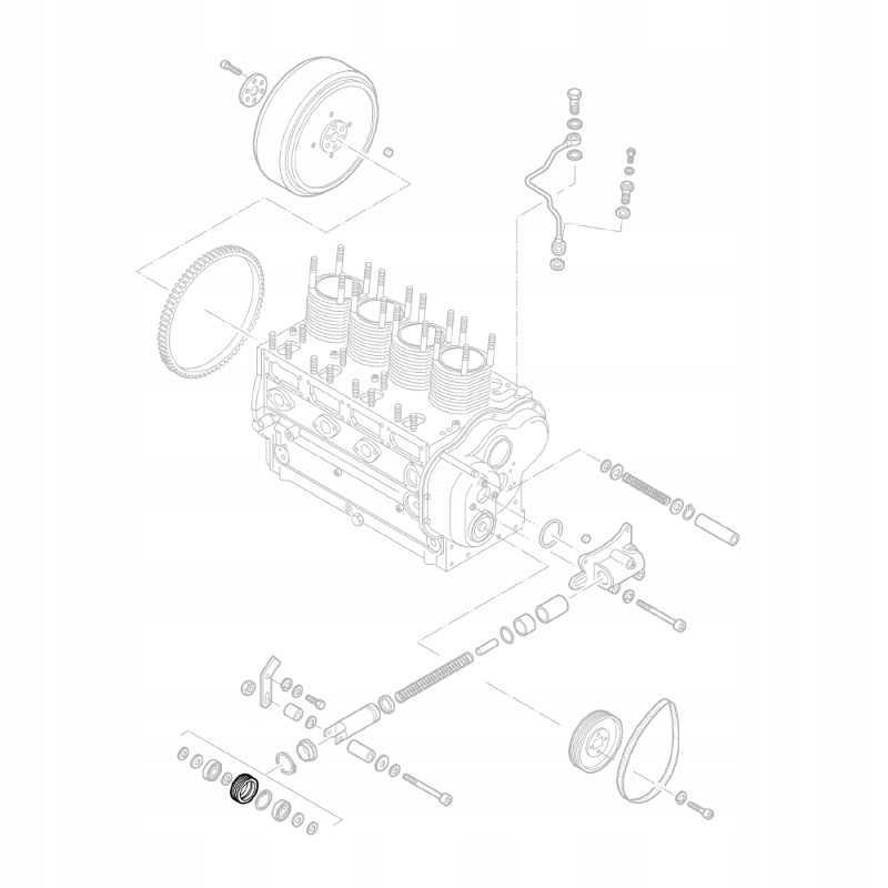 Hatz 03589421 diržo įtempiklio skriemulio lim serija