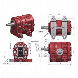 Hidraulinis siurblys c 330 originalus 23l 42371291